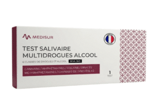Test salivaire Multidrogues et alcool - 6 classes - Seuil bas