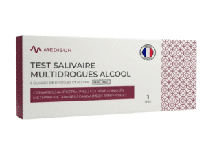 Test salivaire Multidrogues et alcool 6 classes de drogues - Seuil haut